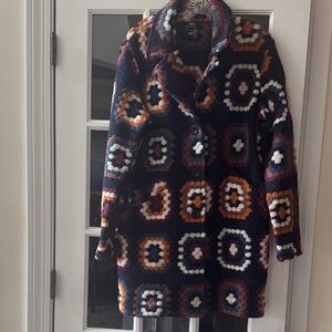 CHARLIE B Multicolor Crochet Teddy Jacket